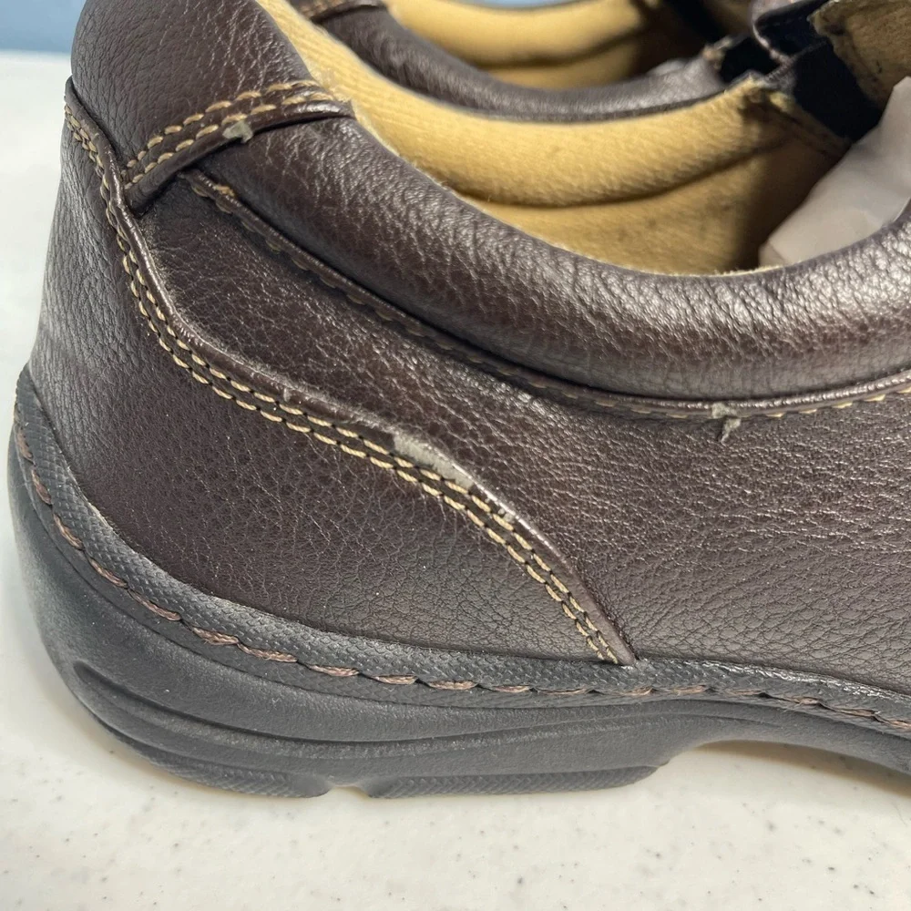 Stone Creek men slide in comfort oxfords size 11.5 leather brown